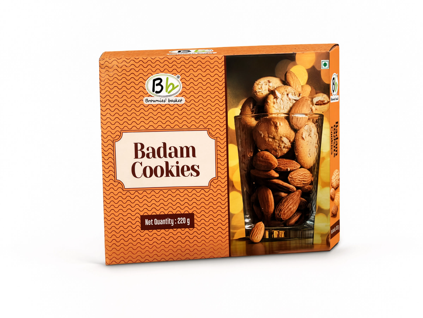 Badam Cookies | Premium Almond Butter Cookies | Brownies Basket