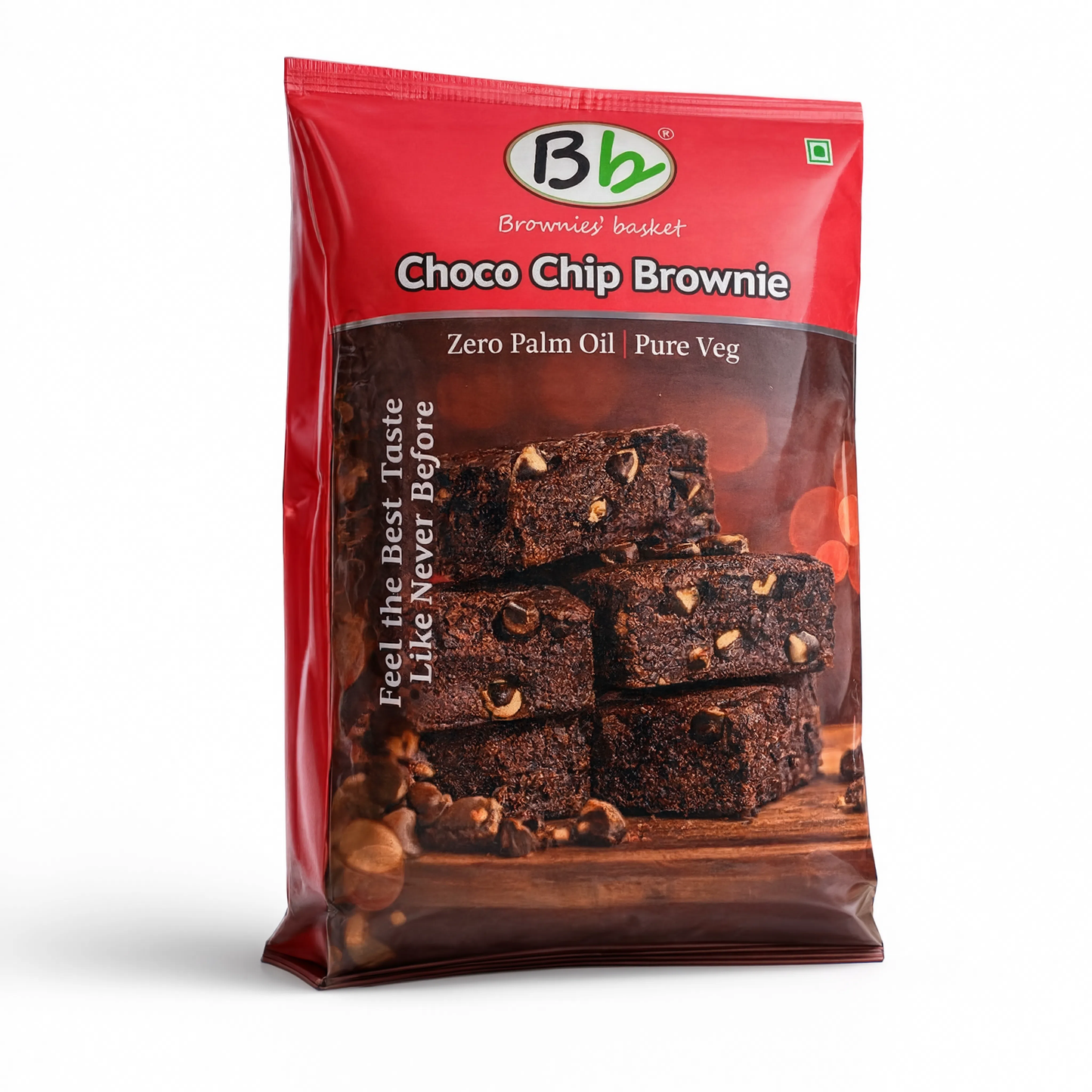 Choco Chip Brownie | Fudgy Brownie Loaded with Chocolate Chips | Brownies Basket