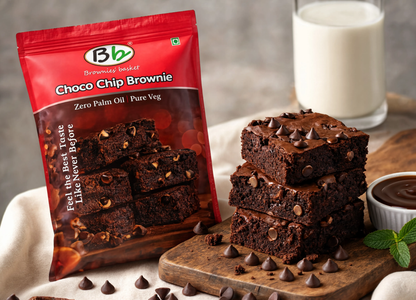 Choco Chip Brownie | Fudgy Brownie Loaded with Chocolate Chips | Brownies Basket