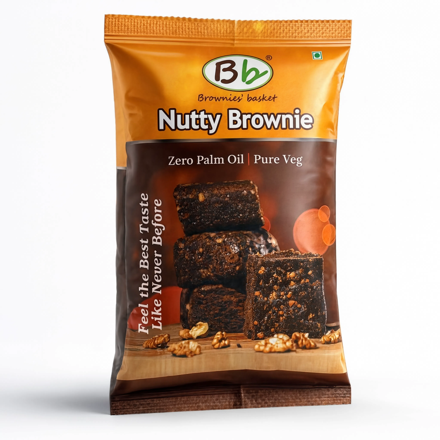 Nutty Brownie | Rich Chocolate Brownie Loaded with Nuts | Brownies Basket