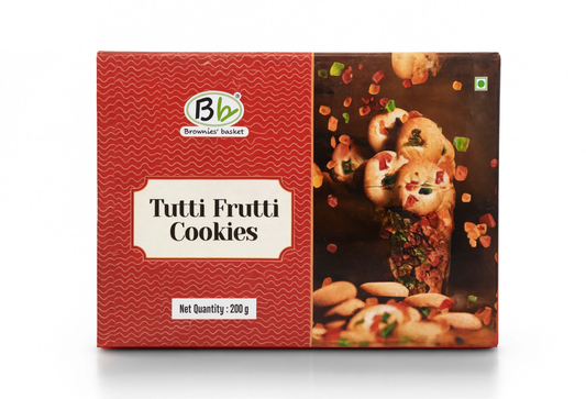Tutti Frutti Cookies | Buttery Fruit Cookies | Freshly Baked by Brownies Basket