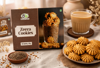 zeera Cookies | Crispy Cumin Cookies | Tea-Time Biscuits by Brownies Basket